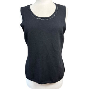 Vintage Harold's Black Sleeveless Top XL